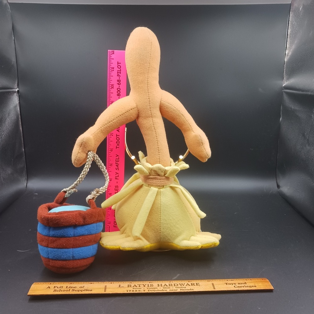 Disney Fantasia Broom and Buckets Brigade Plush Stuffed 18" Authentic